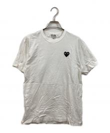 PLAY COMME des GARCONS（プレイコムデギャルソン）の古着「ハートワッペンTシャツ」｜ホワイト