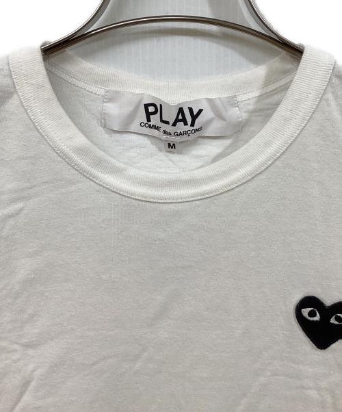 PLAY COMME des GARCONS（プレイコムデギャルソン）PLAY COMME des GARCONS (プレイコムデギャルソン) ハートワッペンTシャツ ホワイト サイズ:SIZE Mの古着・服飾アイテム