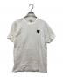 PLAY COMME des GARCONS（プレイコムデギャルソン）の古着「ハートワッペンTシャツ」｜ホワイト