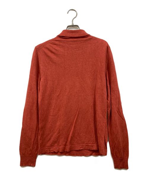 Drumohr（ドルモア）Drumohr (ドルモア) ニットポロシャツ レッド サイズ:46の古着・服飾アイテム
