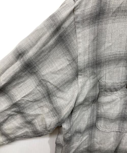 Ron Herman（ロンハーマン）Ron Herman (ロンハーマン) Brushed Plaid Work Shirt グレー サイズ:	SIZE Sの古着・服飾アイテム