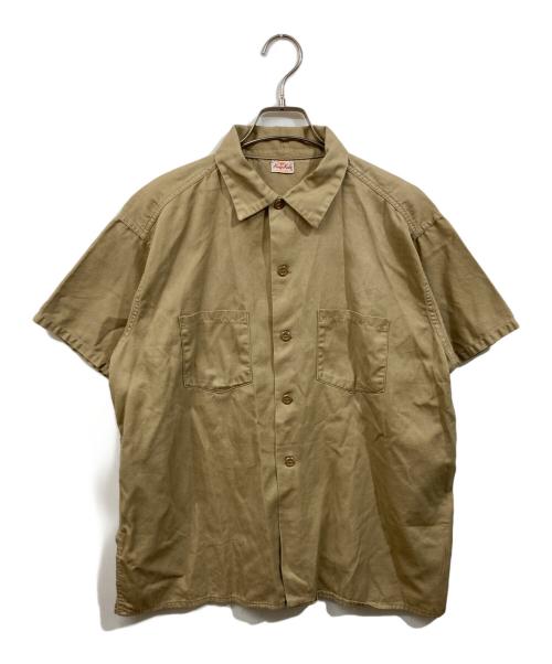 King Kole（キングコール）King Kole (キングコール) ヴィンテージ半袖ワークシャツ ベージュ サイズ:	SIZE Lの古着・服飾アイテム