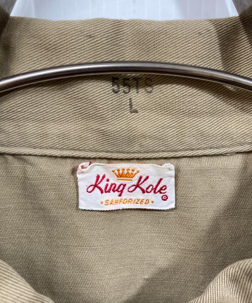 King Kole（キングコール）King Kole (キングコール) ヴィンテージ半袖ワークシャツ ベージュ サイズ:	SIZE Lの古着・服飾アイテム