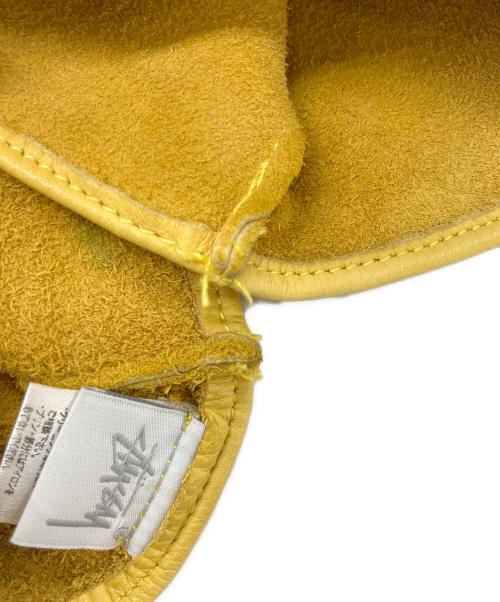 stussy（ステューシー）stussy (ステューシー) レザーグローブ イエローの古着・服飾アイテム