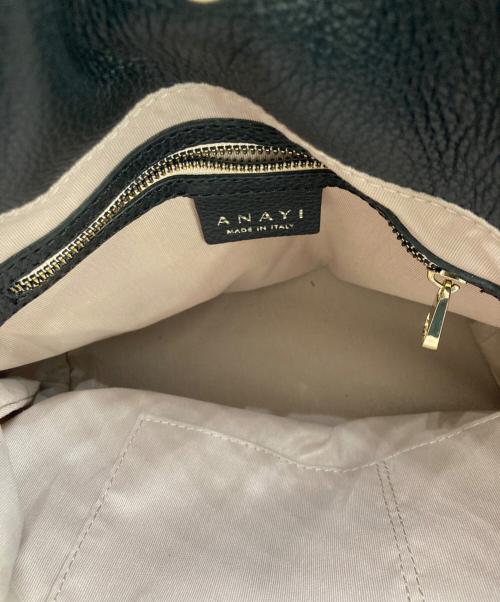ANAYI（アナイ）ANAYI (アナイ) 2WAYフロントジップバッグ ブラックの古着・服飾アイテム