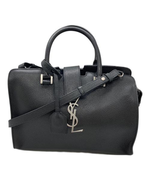 Saint Laurent Paris（サンローランパリ）Saint Laurent Paris (サンローランパリ) YSL カバ ハンドバッグ ブラックの古着・服飾アイテム