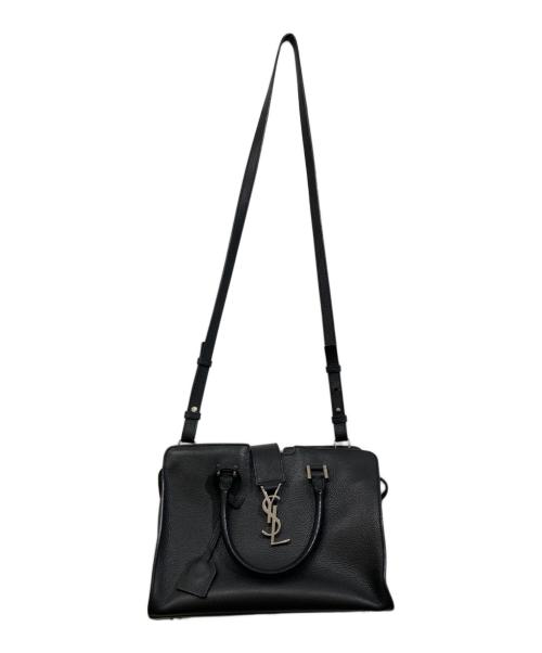 Saint Laurent Paris（サンローランパリ）Saint Laurent Paris (サンローランパリ) YSL カバ ハンドバッグ ブラックの古着・服飾アイテム