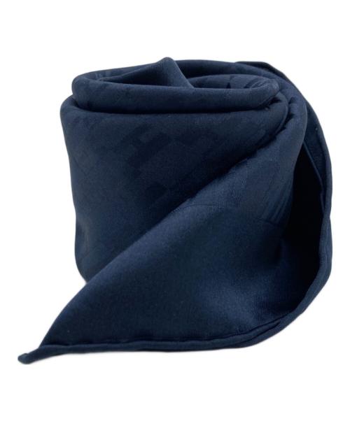 HERMES（エルメス）HERMES (エルメス) ポケットチーフ 45  ファソネ・グランH ネイビーの古着・服飾アイテム