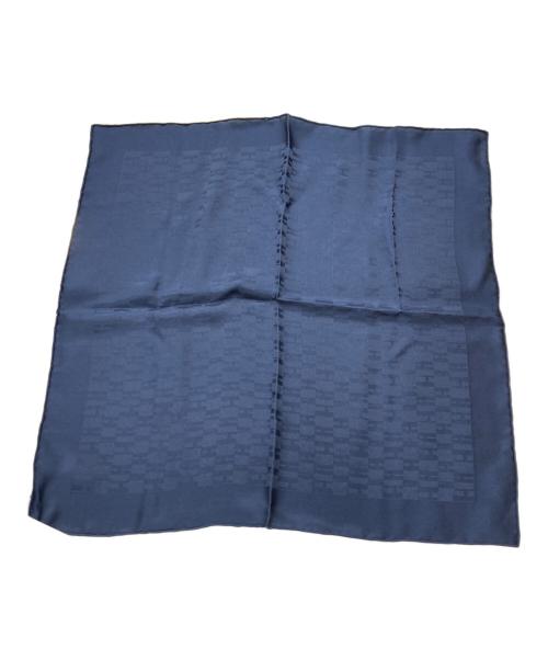 HERMES（エルメス）HERMES (エルメス) ポケットチーフ 45  ファソネ・グランH ネイビーの古着・服飾アイテム