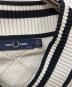 中古・古着 FRED PERRY (フレッドペリー) Vネックニット ホワイト サイズ:	SIZE 36：9000円
