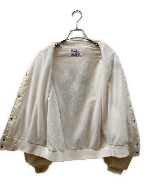 chaik line（チョークライン）chaik line (チョークライン) サテンジャケット ホワイト サイズ:SIZE Sの古着・服飾アイテム