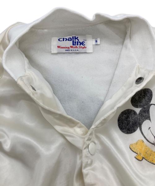 chaik line（チョークライン）chaik line (チョークライン) サテンジャケット ホワイト サイズ:SIZE Sの古着・服飾アイテム