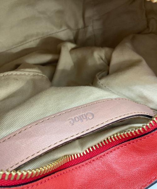 Chloe（クロエ）Chloe (クロエ) 2WAYレザーショルダーバッグ ピンクベージュの古着・服飾アイテム