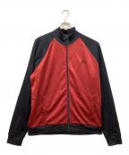 FRED PERRYフレッドペリー）の古着「Contrast Sleeve Track Jacket」｜レッド