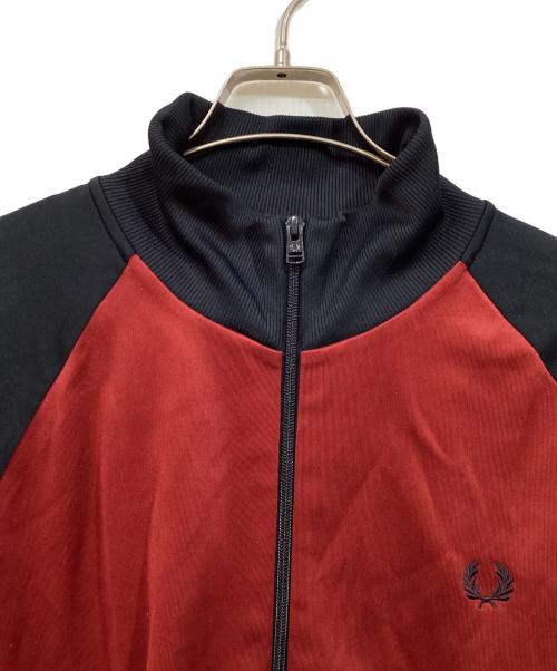 FRED PERRY（フレッドペリー）FRED PERRY (フレッドペリー) Contrast Sleeve Track Jacket レッド サイズ:XLの古着・服飾アイテム