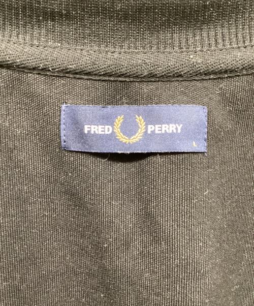 FRED PERRY（フレッドペリー）FRED PERRY (フレッドペリー) Contrast Tape Track Jacket ブラック サイズ:SIZE Lの古着・服飾アイテム