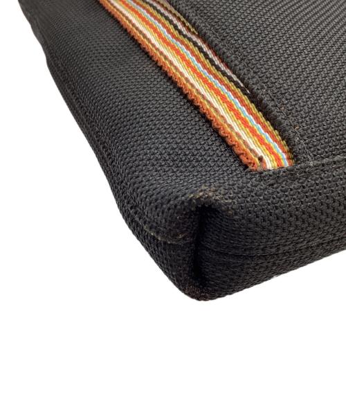 PAUL SMITH（ポールスミス）Paul Smith (ポールスミス) マルチストライプナイロンポケット ブラックの古着・服飾アイテム