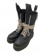 Dr.Martens×RICK OWENSドクターマーチン×リックオウエンス）の古着「1918 DMXL Calf Length Boot」｜ブラック