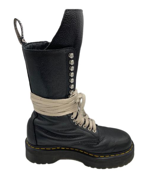 Dr.Martens（ドクターマーチン）Dr.Martens (ドクターマーチン) RICK OWENS (リックオウエンス) 1918 DMXL Calf Length Boot ブラック サイズ:SIZE UK8の古着・服飾アイテム