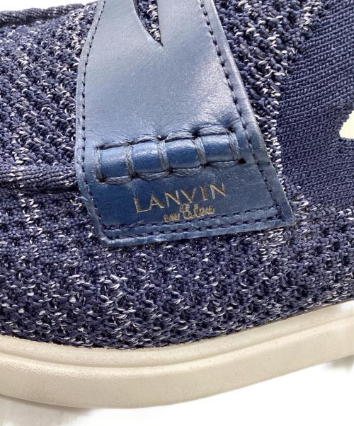 LANVIN en Bleu（ランバンオンブルー）LANVIN en Bleu (ランバンオンブルー) スリッポンカジュアルシューズ ネイビー サイズ:SIZE 25cmの古着・服飾アイテム