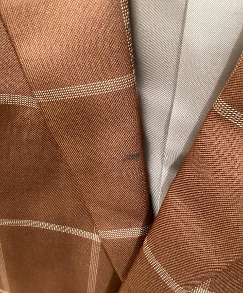 PAUL SMITH（ポールスミス）PAUL SMITH (ポールスミス) 3ピース ウィンドウペン チェック セットアップスーツ ブラウン サイズ:SIZE Mの古着・服飾アイテム