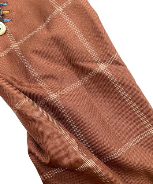 PAUL SMITH（ポールスミス）PAUL SMITH (ポールスミス) 3ピース ウィンドウペン チェック セットアップスーツ ブラウン サイズ:SIZE Mの古着・服飾アイテム