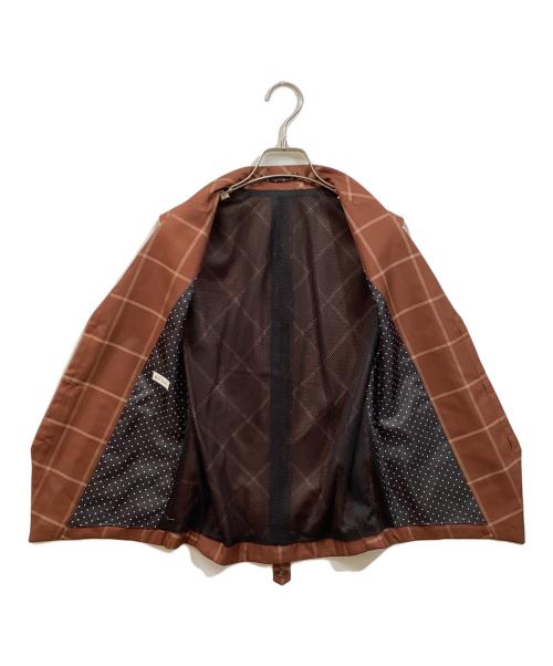 PAUL SMITH（ポールスミス）PAUL SMITH (ポールスミス) 3ピース ウィンドウペン チェック セットアップスーツ ブラウン サイズ:SIZE Mの古着・服飾アイテム