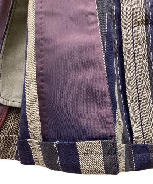 GABRIELE PASINI（ガブリエレパジーニ）GABRIELE PASINI (ガブリエレパジーニ) リネンストライプブレザー ネイビー サイズ:SIZE 44の古着・服飾アイテム