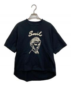 中古・古着通販】PRADA (プラダ) ハートロゴTシャツ ホワイト サイズ