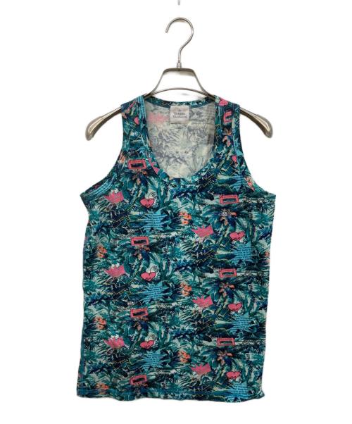 Vivienne Westwood（ヴィヴィアンウエストウッド）Vivienne Westwood (ヴィヴィアンウエストウッド) 総柄タンクトップ マルチカラー サイズ:	SIZE Lの古着・服飾アイテム