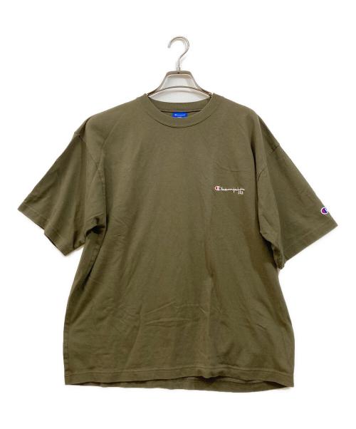 Champion（チャンピオン）Champion (チャンピオン) WIND AND SEA (ウィンダンシー) プリントTシャツ グリーン サイズ:Lの古着・服飾アイテム