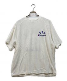 WIND AND SEA×Champion（ウィンダンシー×チャンピオン）の古着「Raglan Sleeve T-shirt」｜ホワイト