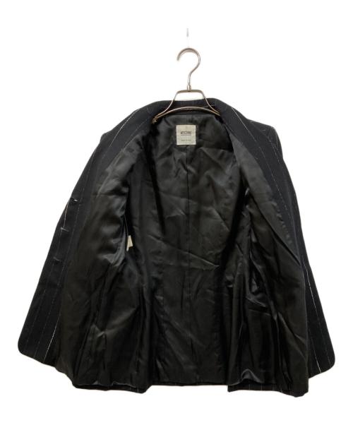 MOSCHINO（モスキーノ）MOSCHINO (モスキーノ) ストライプデザインジャケット ネイビー サイズ:	SIZE 38の古着・服飾アイテム