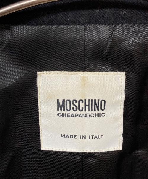 MOSCHINO（モスキーノ）MOSCHINO (モスキーノ) ストライプデザインジャケット ネイビー サイズ:	SIZE 38の古着・服飾アイテム
