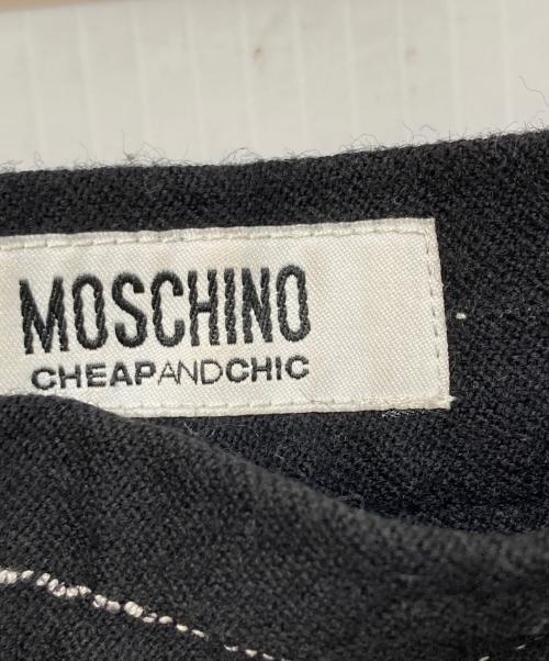 MOSCHINO（モスキーノ）MOSCHINO (モスキーノ) ストライプデザインジャケット ネイビー サイズ:	SIZE 38の古着・服飾アイテム