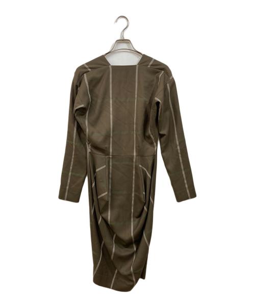 Vivienne Westwood（ヴィヴィアンウエストウッド）Vivienne Westwood (ヴィヴィアンウエストウッド) 変形シャツワンピース ブラウン サイズ:	SIZE 40の古着・服飾アイテム