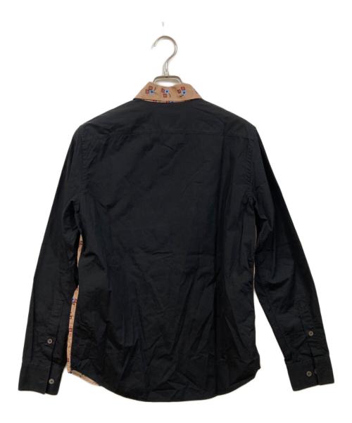 MARNI（マルニ）MARNI (マルニ) 切替シャツ ブラック×ベージュ サイズ:SIZE 46の古着・服飾アイテム
