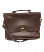 COACHコーチ）の古着「レザーショルダーバッグ」｜ブラウン