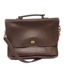COACH（コーチ）の古着「レザーショルダーバッグ」｜ブラウン