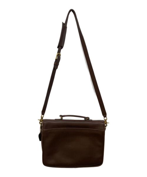 COACH（コーチ）COACH (コーチ) レザーショルダーバッグ ブラウンの古着・服飾アイテム