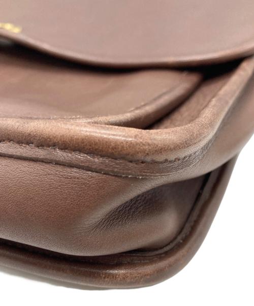 COACH（コーチ）COACH (コーチ) レザーショルダーバッグ ブラウンの古着・服飾アイテム