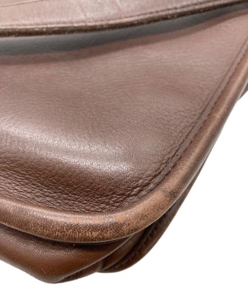 COACH（コーチ）COACH (コーチ) レザーショルダーバッグ ブラウンの古着・服飾アイテム