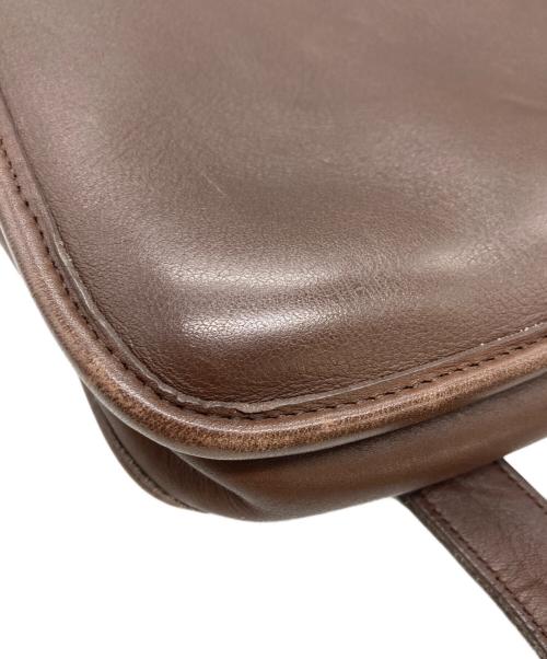 COACH（コーチ）COACH (コーチ) レザーショルダーバッグ ブラウンの古着・服飾アイテム