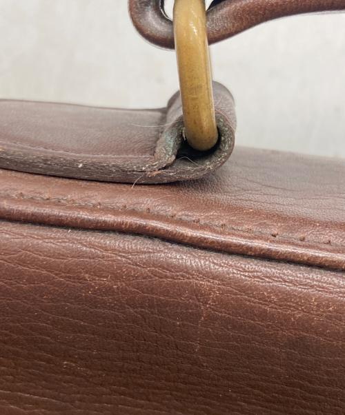 COACH（コーチ）COACH (コーチ) レザーショルダーバッグ ブラウンの古着・服飾アイテム