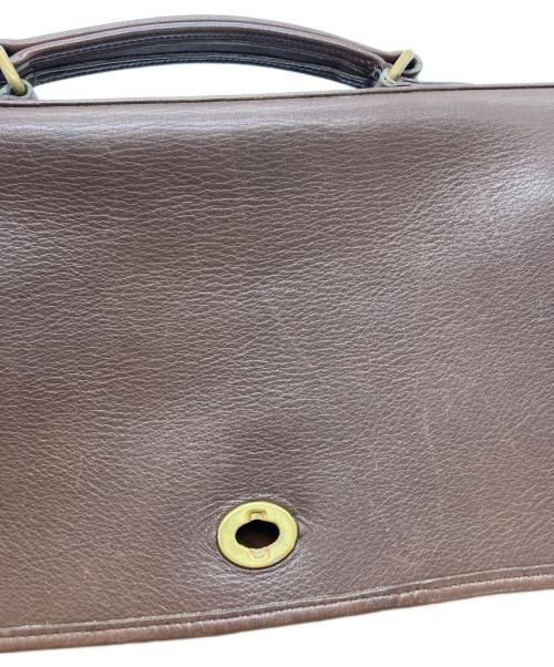 COACH（コーチ）COACH (コーチ) レザーショルダーバッグ ブラウンの古着・服飾アイテム