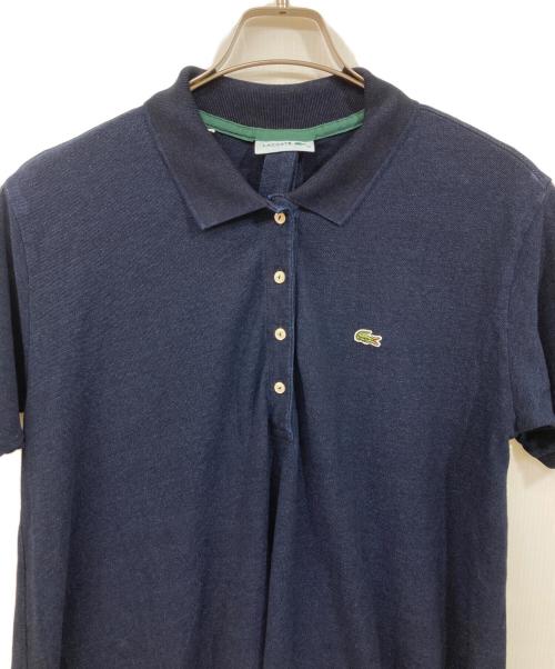 LACOSTE（ラコステ）LACOSTE (ラコステ) 半袖ワンピース ネイビー サイズ:	SIZE 40の古着・服飾アイテム