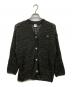 YENN（イエン）の古着「openwork knit cardigan」｜ブラウン