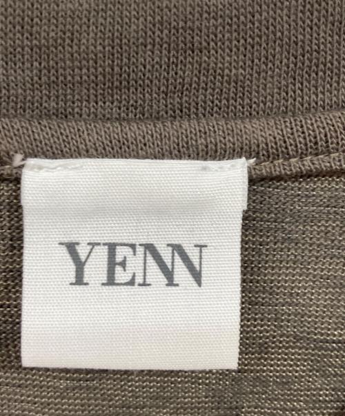 YENN（イエン）YENN (イエン) リネンタッチTシャツワンピース ブラウン サイズ:	SIZE 38の古着・服飾アイテム