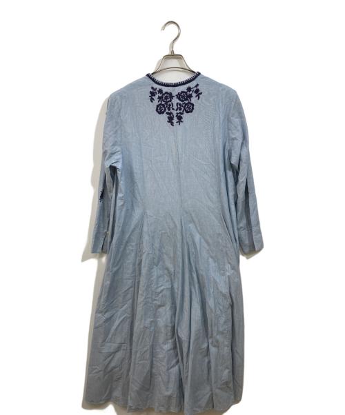 ne quittez pas（ヌキテパ）ne quittez pas (ヌキテパ) Chikan Embroidery Panel Dress ブルー サイズ:	SIZE Lの古着・服飾アイテム