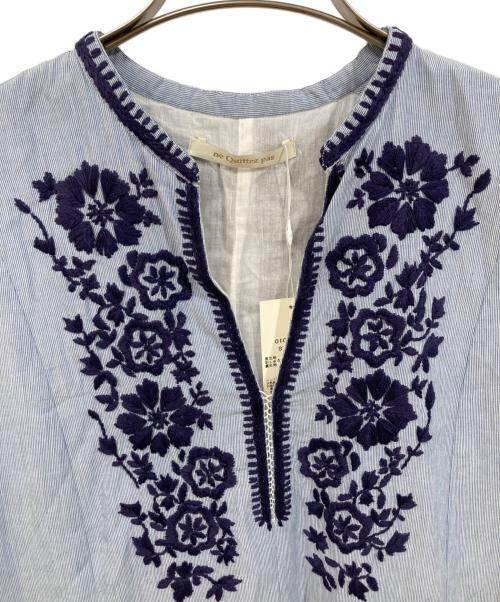 ne quittez pas（ヌキテパ）ne quittez pas (ヌキテパ) Chikan Embroidery Panel Dress ブルー サイズ:	SIZE Lの古着・服飾アイテム